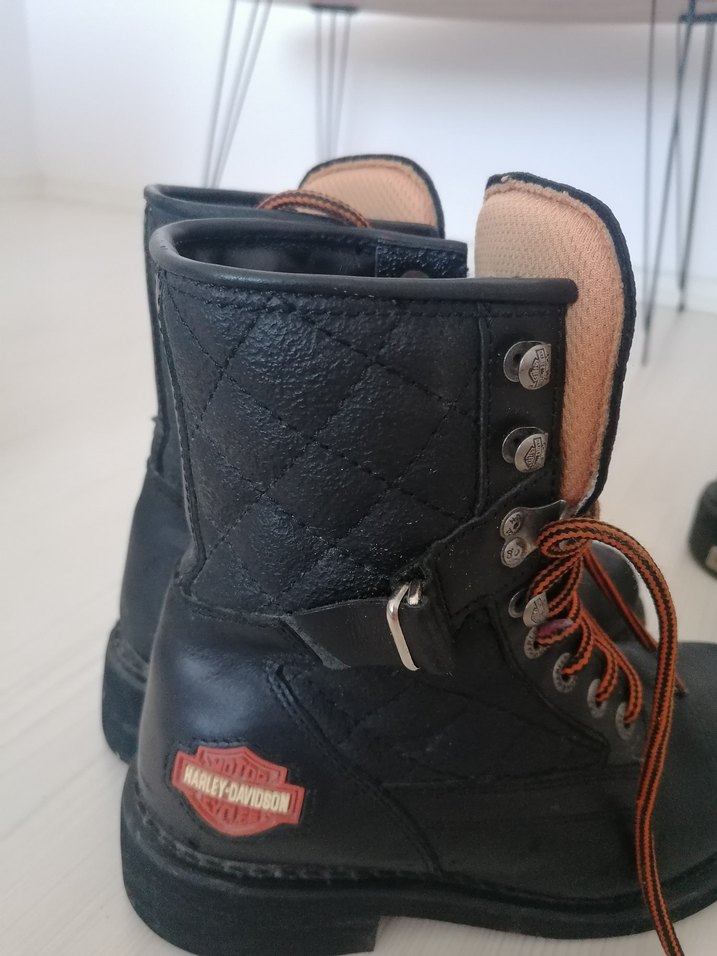 Harley davidson 38 numara siyah bot bayan - Görsel 5