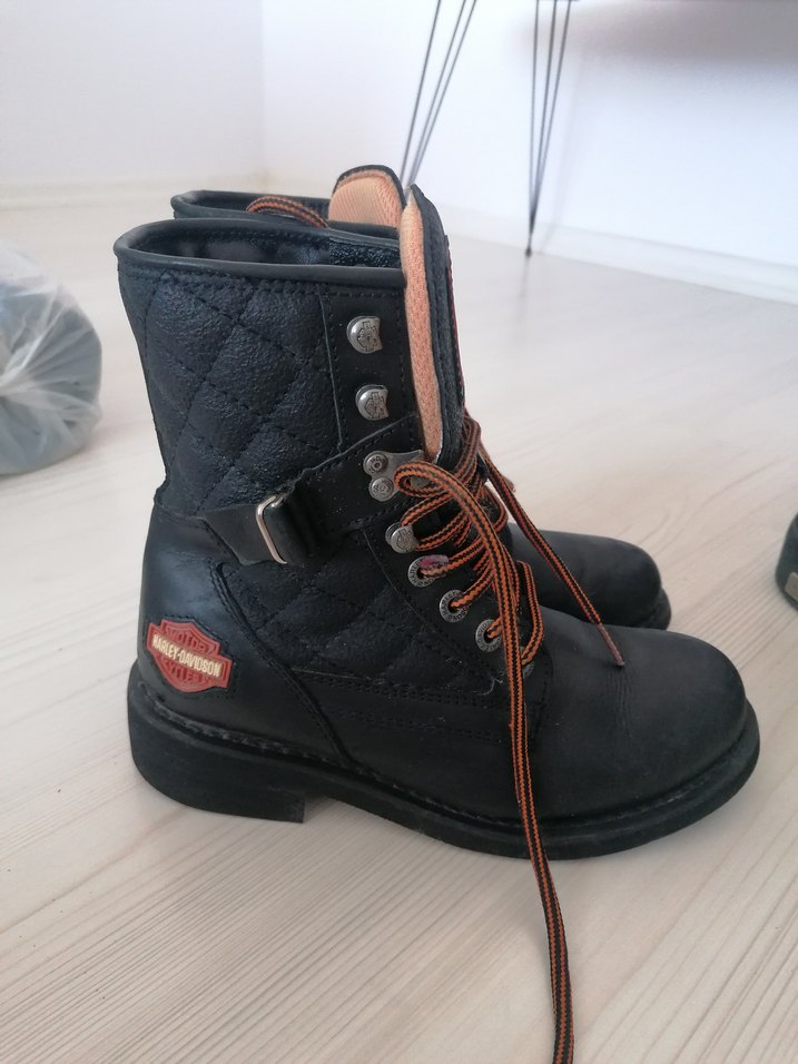 Harley davidson 38 numara siyah bot bayan - Görsel 4