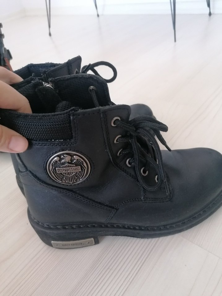 Harley davidson 38 numara siyah bot bayan - Görsel 4