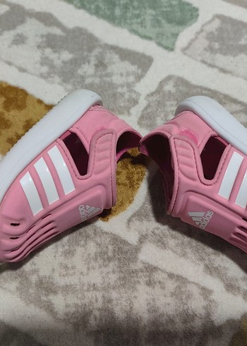 Kız Çocuk Pembe Lastikli Kauçuk Sandalet - Görsel 10