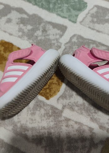 Kız Çocuk Pembe Lastikli Kauçuk Sandalet - Görsel 11