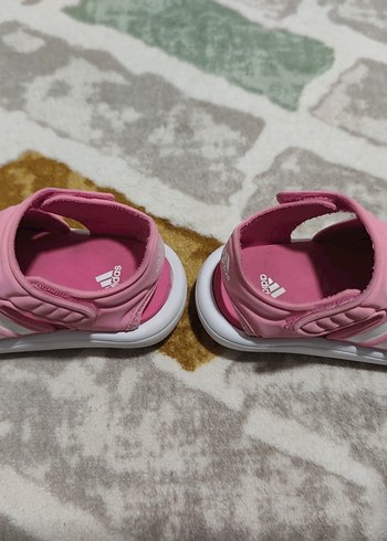 Kız Çocuk Pembe Lastikli Kauçuk Sandalet - Görsel 3