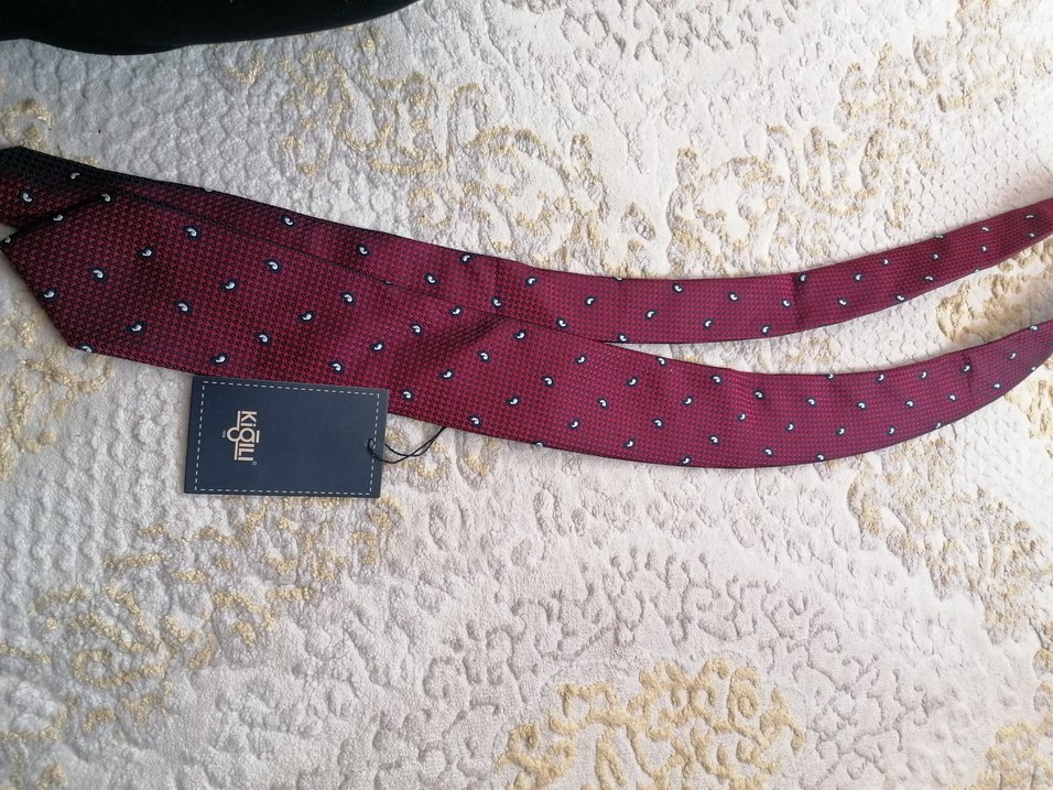 Bordo Desenli Erkek Kravat - Görsel 4