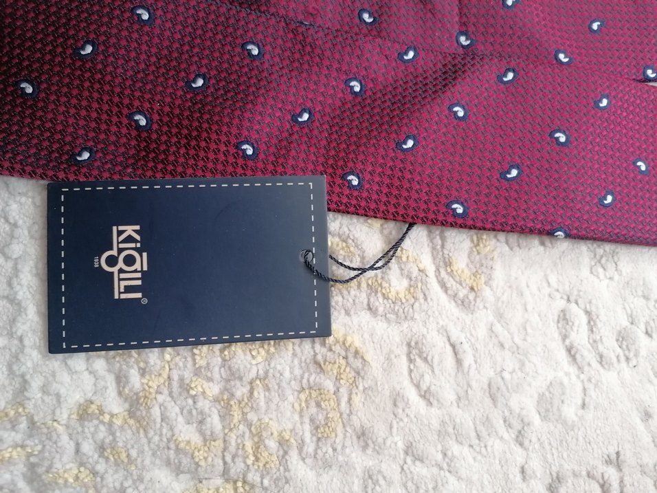 Bordo Desenli Erkek Kravat - Görsel 3