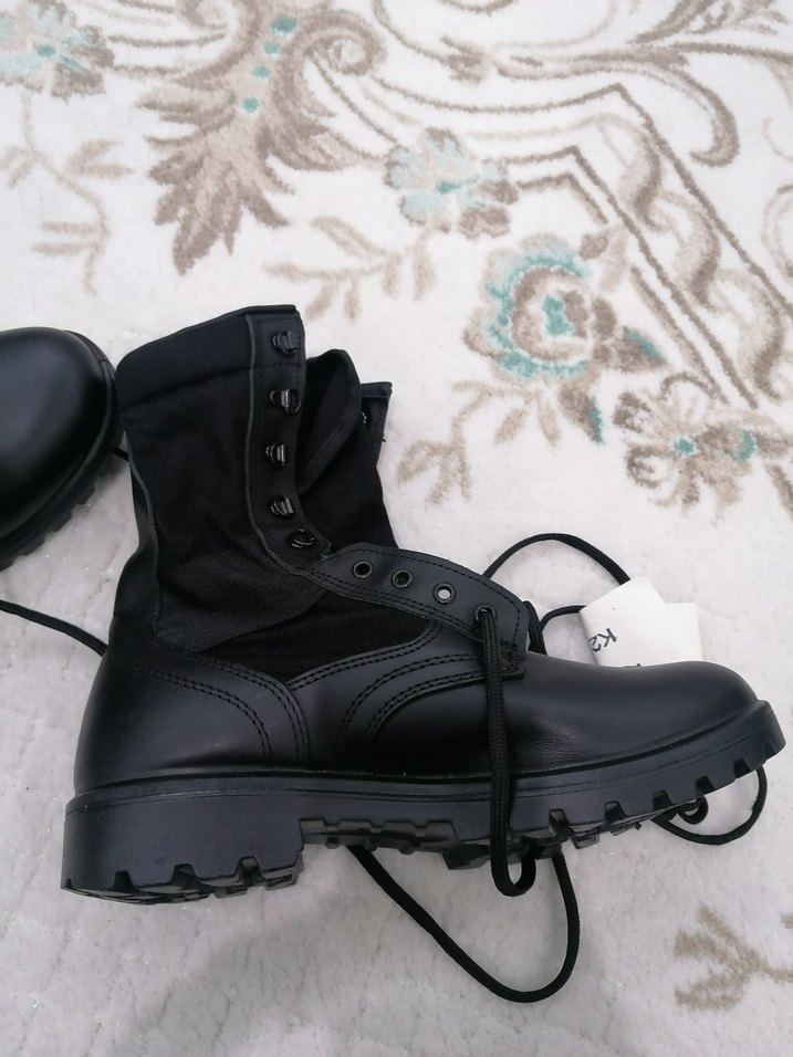 Diger Siyah Kamuflaj Desenli Deri Bot - Görsel 3