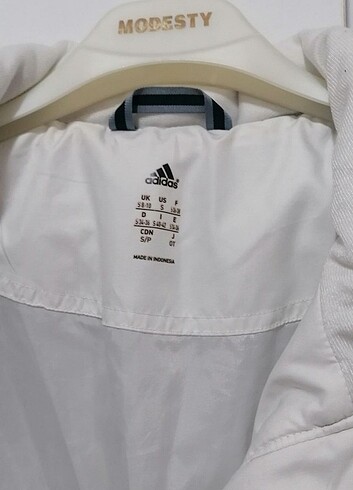 Adidas bayan mont kaban s beden Beyaz  - Görsel 2