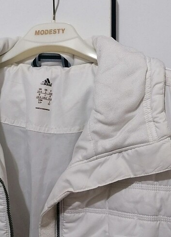 Adidas bayan mont kaban s beden Beyaz  - Görsel 5