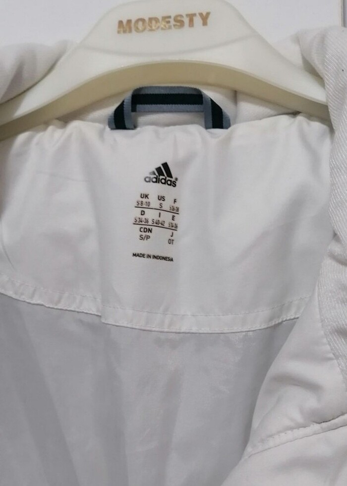 Adidas bayan mont kaban s beden Beyaz  - Görsel 2