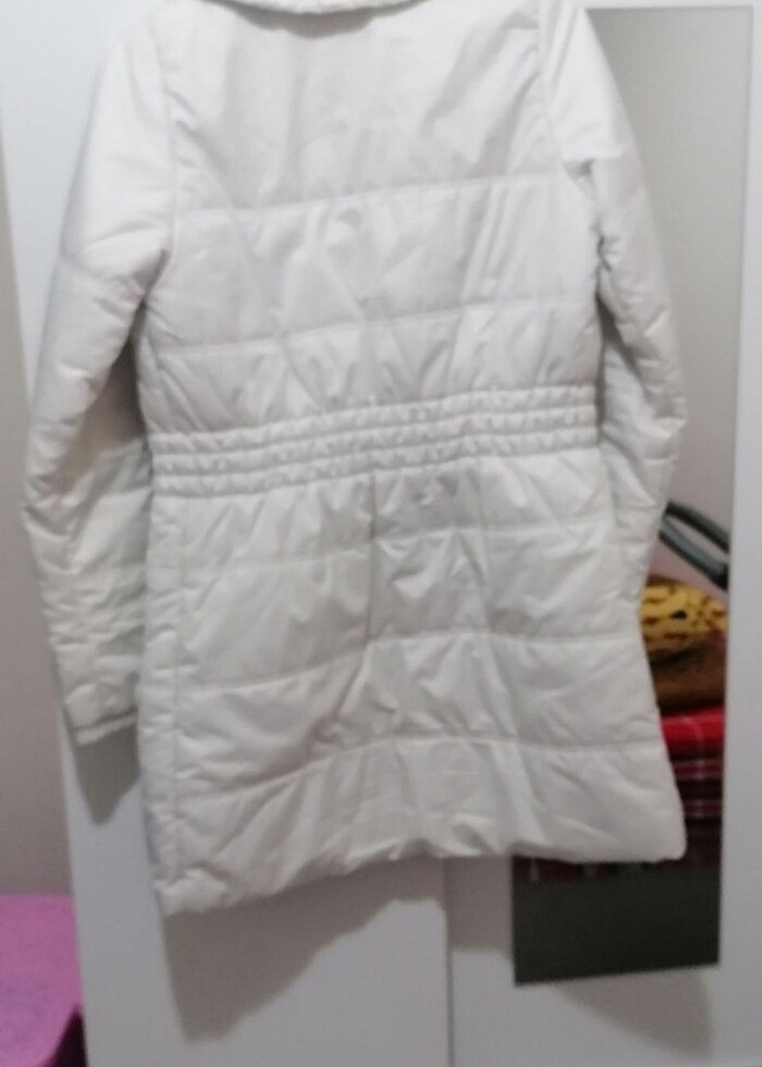 Adidas bayan mont kaban s beden Beyaz  - Görsel 3