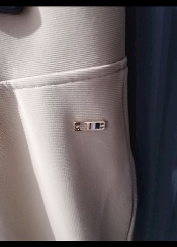 Bej Kadın Rahat Kesim Kumaş Pantolon - Görsel 5