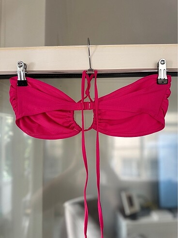 m Beden pembe Renk Fuşya Bikini Üst