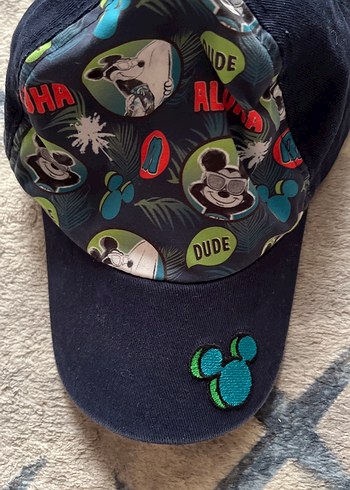Walt Disney World Mavi Baskılı Erkek Çocuk Şapka