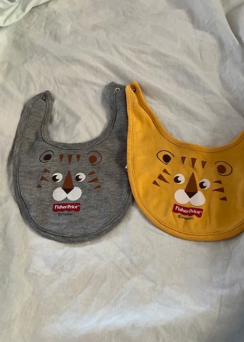 Gri Baskılı Bebek Önlüğü Fisher-Price
