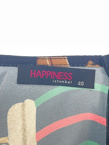 40 Beden çeşitli Renk Happiness Kısa Elbise %70 İndirimli.