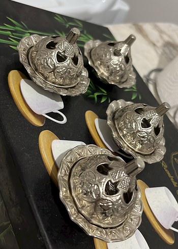 Beyaz Seramik 4'lü Kahve Fincanı Seti - Görsel 3