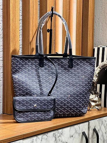 Goyard lacivert büyük kol çantası