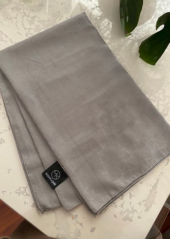 Moda Kaşmir gri jakar şal