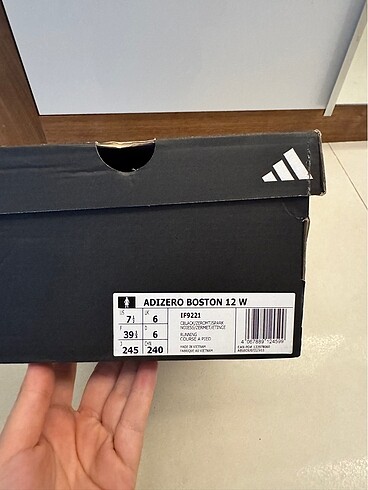 39,5 Beden siyah Renk Adidas Adizero Boston 12