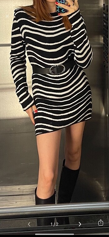 Diğer ZEBRA ÜÇ İPLİK TRİKO ELBİSE