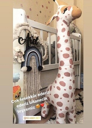 Peluş zürafa