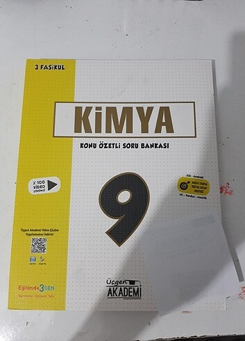 9.sınıf KİMYA TEST KİTABI (Üçgen Akademi Yayınları)