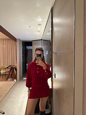 Suud Collection Bordo Elbise