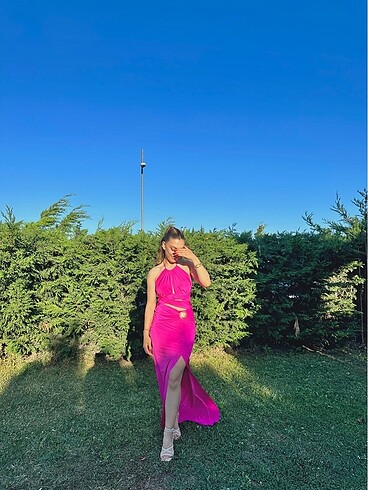 Zeynep Tosun Trendyolmilla Pembe Abiye