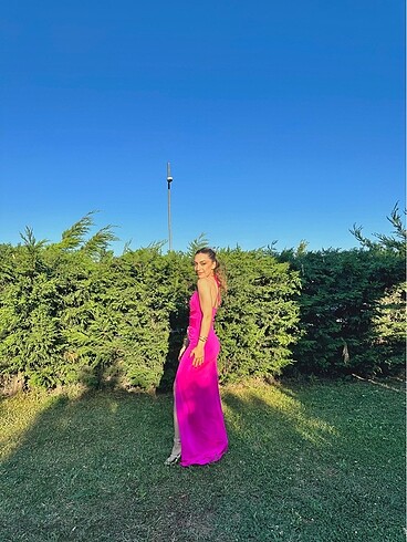 Zeynep Tosun Trendyolmilla Pembe Abiye - Görsel 5