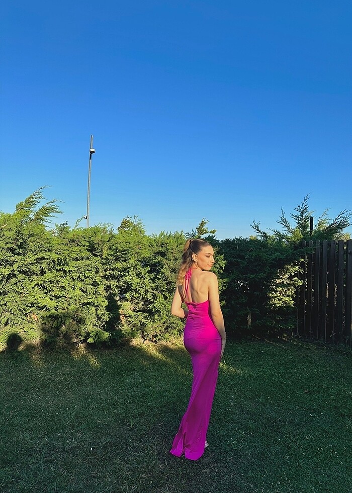 Zeynep Tosun Trendyolmilla Pembe Abiye - Görsel 2