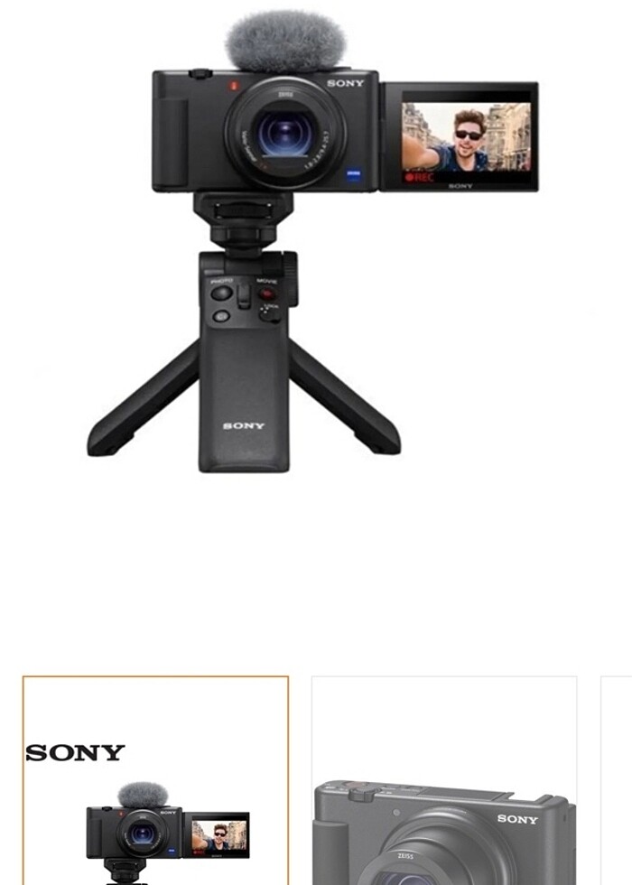 Sony Zv-1 Vlog Kamerası + Sony Çekim Kolu - Görsel 3