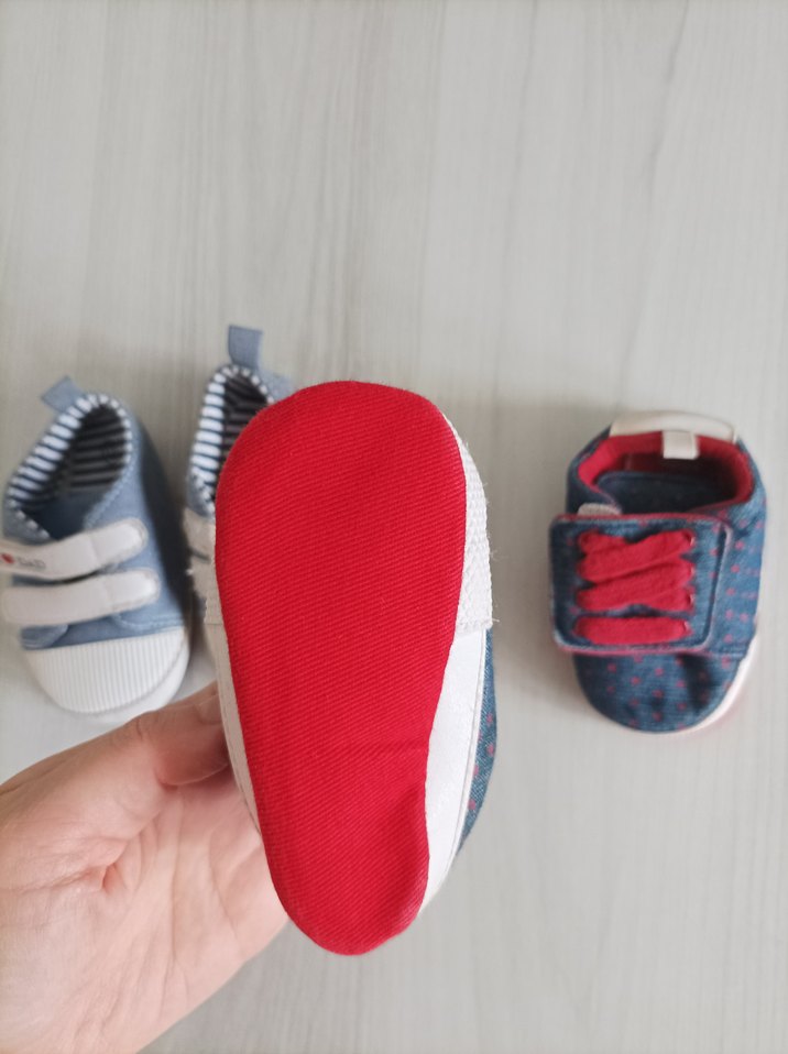 Erkek Bebek Kot Ayakkabı Velcro Bağcıklı - Görsel 2