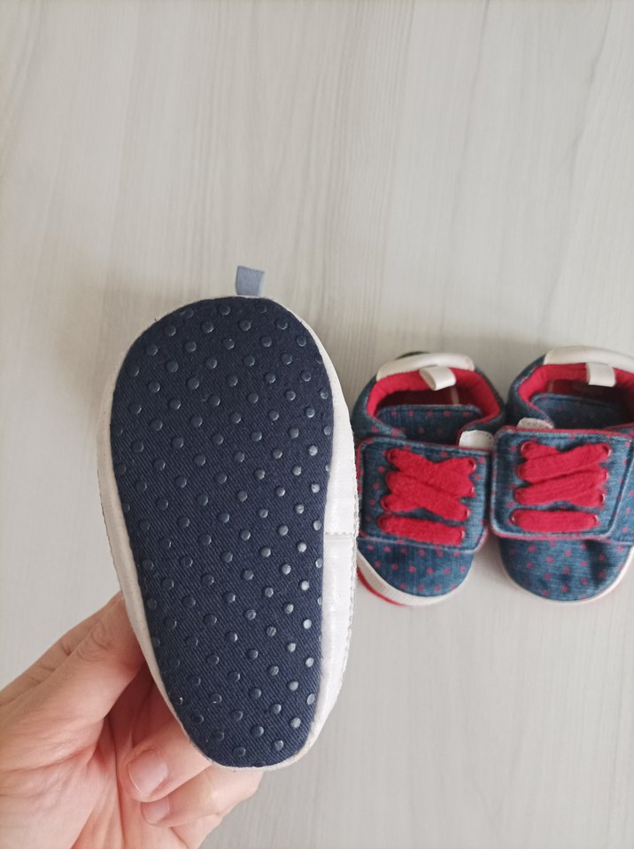 Erkek Bebek Kot Ayakkabı Velcro Bağcıklı - Görsel 3