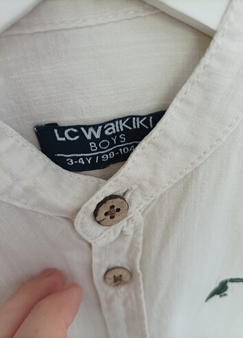4 Yaş Beden Lcw marka keten gömlek