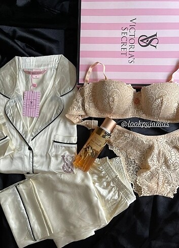 Victoria s Secret Victoria's secret saten pijama takımı 