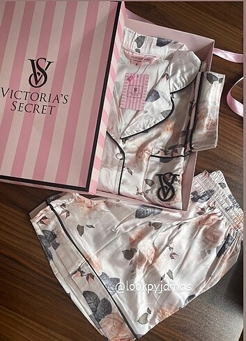 Victoria's secret saten şortlu takım 