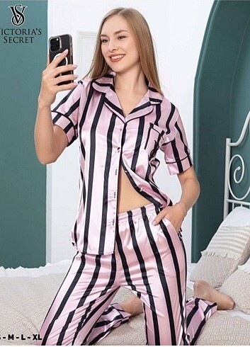 Victoria's Secret Saten Pijama Takımı 