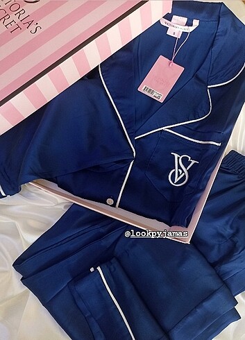 Uzun kollu saten pijama takımı 