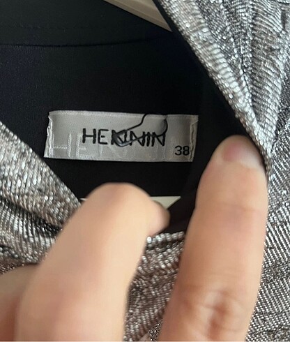s Beden gri Renk Brokar tesettür abiye