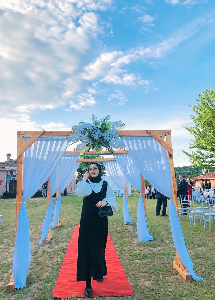 Boncuk İşlemeli siyah Jile - Görsel 3