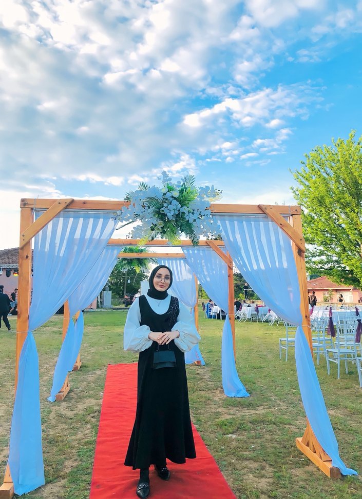 Boncuk İşlemeli siyah Jile - Görsel 2