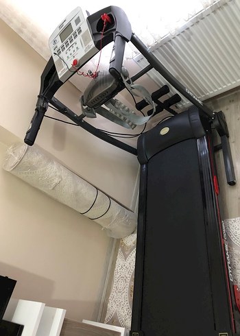 Katlanabilir siyah Kırmızı Koşu Bandı - Görsel 4