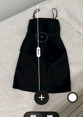 Siyah Pilili Uzun Straplez Kadın Elbise - Görsel 6