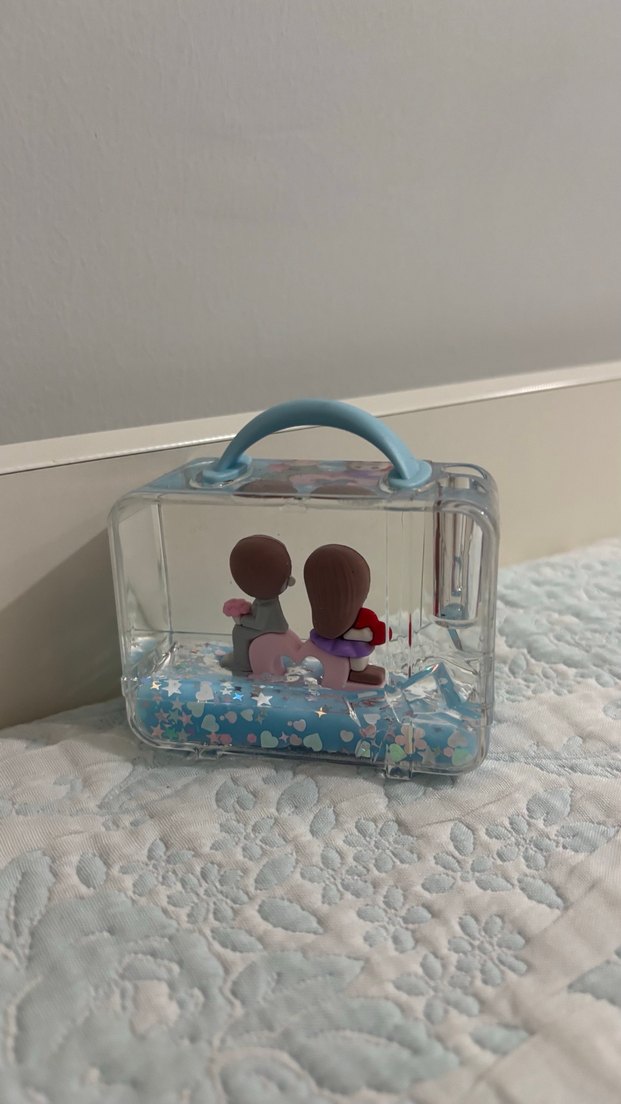 Pastel Mavi Baskılı Bebek Çantası dekoratif ürün - Görsel 2