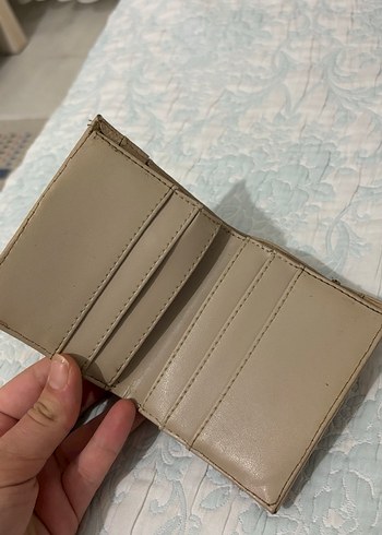 Bej Deri Kadın Cüzdanı Tokalı - Görsel 3