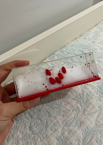 Işıltılı Kırmızı içi sallana dekoratif ürün - Görsel 4