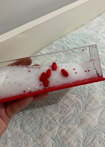 Işıltılı Kırmızı içi sallana dekoratif ürün - Görsel 3