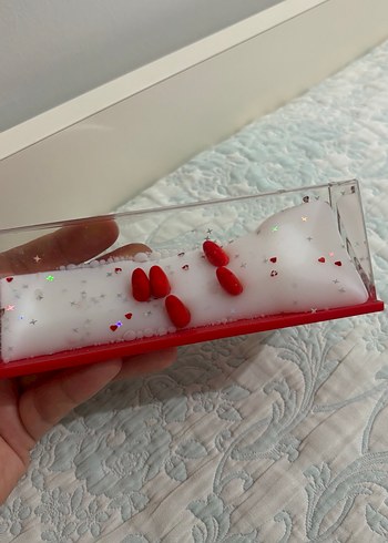 Işıltılı Kırmızı içi sallana dekoratif ürün - Görsel 2