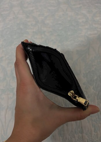 Siyah Yılan Desenli Deri Kadın Cüzdan - Görsel 3