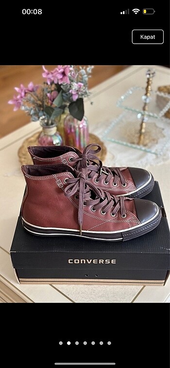 40 Beden Converse Deri Ayakkabı