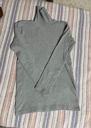 Gri Balıkçı Yaka Kadın Body - Görsel 2